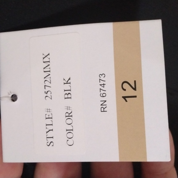 Just...Taylor Long Black Dress Size 12 Nwt - Picture 6 of 8